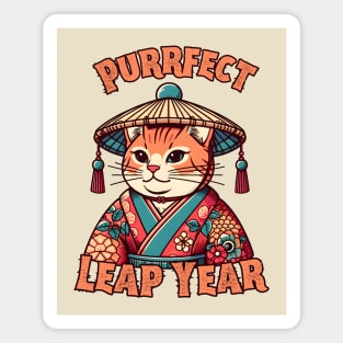 Leap year cat Magnet